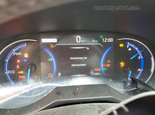 2T3E6RFV8MW010319 2021 TOYOTA RAV4 Белый Вид щитка приборов
