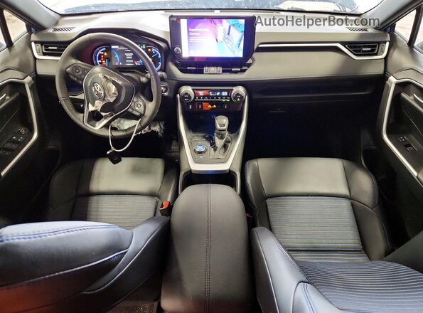 2T3E6RFV8PW040361 2023 TOYOTA RAV4 Blue Widok deski rozdzielczej