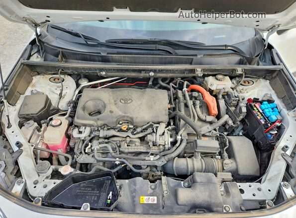 2T3EWRFV0KW036748 2019 TOYOTA RAV4 White Engine compartment view