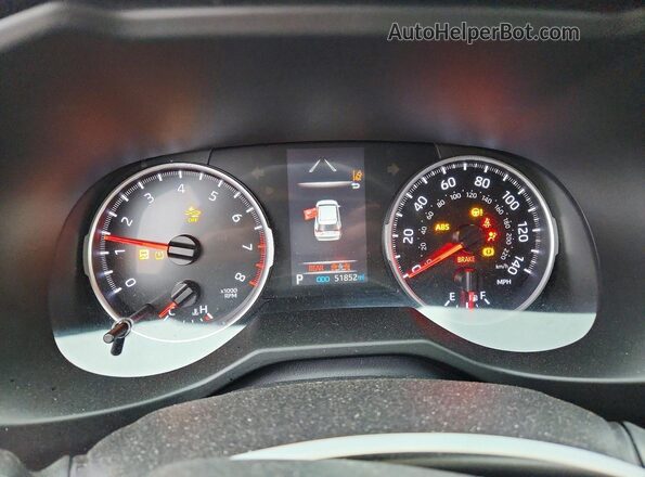2T3F1RFV1KW006919 2019 TOYOTA RAV4 Серебряный Вид щитка приборов