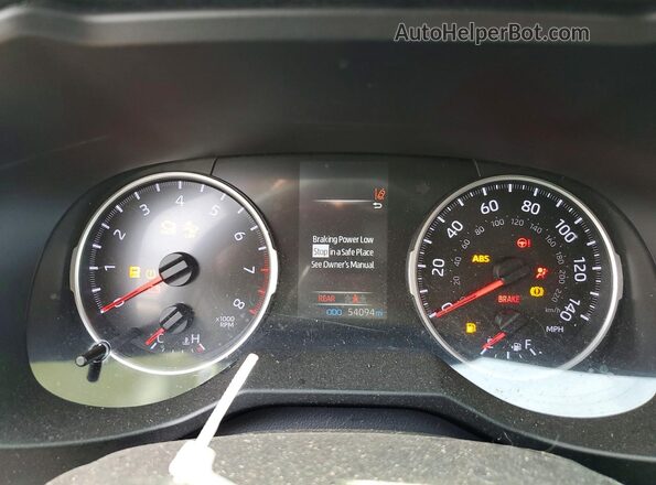 2T3F1RFV4KW081811 2019 TOYOTA RAV4 Серебряный Вид щитка приборов