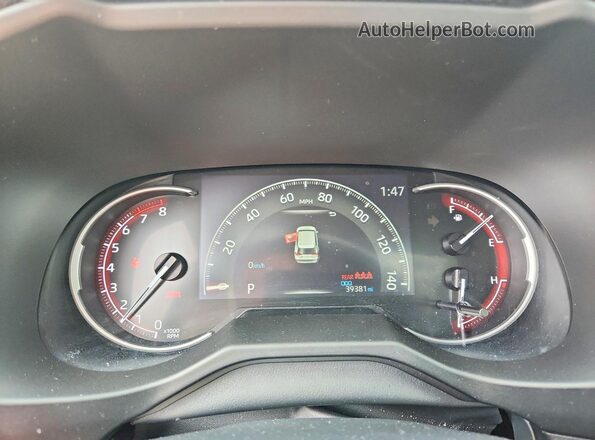 2T3F1RFV5PC351542 2023 TOYOTA RAV4 White Вид щитка приладів