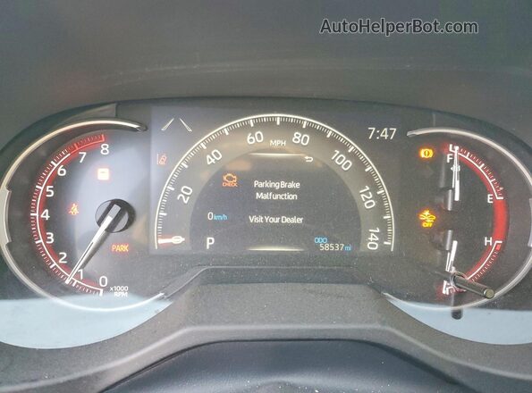 2T3F1RFV5RW426032 2024 TOYOTA RAV4 Красный Вид щитка приборов
