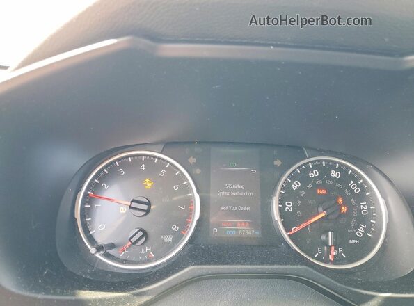 2T3F1RFV8LW109465 2020 TOYOTA RAV4 Серебряный Вид щитка приборов