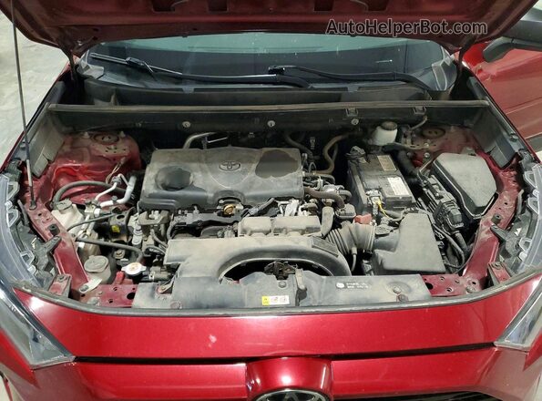 2T3F1RFVXKW065371 2019 TOYOTA RAV4 Красный Вид подкапотного пространства