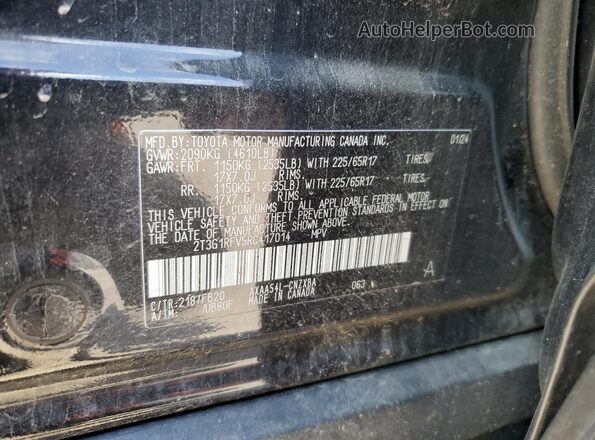 2T3G1RFV5RC417014 2024 TOYOTA RAV4 Black VIN sticker view