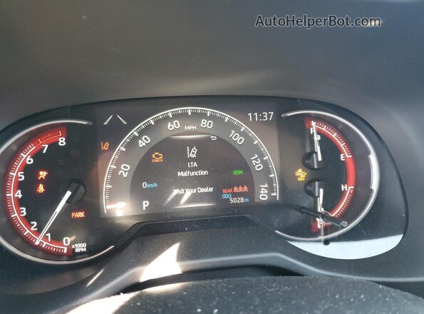 2T3G1RFV9PC385228 2023 TOYOTA RAV4 White Instrument cluster view
