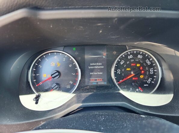2T3H1RFV2NC176530 2022 TOYOTA RAV4 White Вид щитка приладів