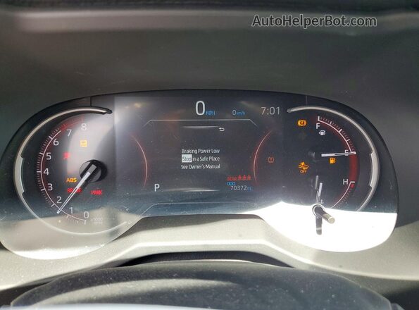 2T3H1RFV2RC277931 2024 TOYOTA RAV4 Gray Instrument cluster view