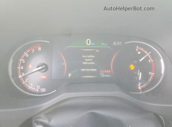 2T3H1RFV2RW316113 2024 TOYOTA RAV4 Белый Вид щитка приборов