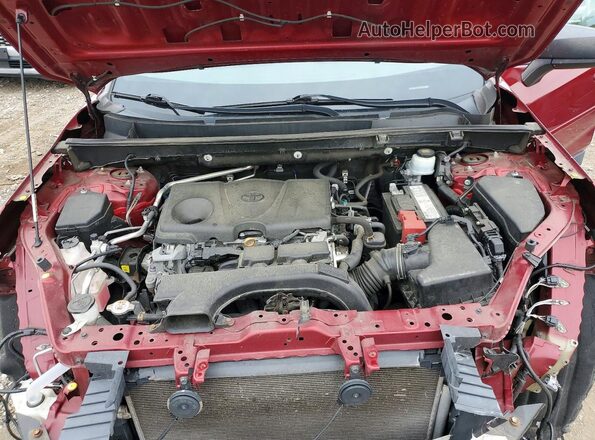 2T3H1RFV3KC019617 2019 TOYOTA RAV4 Красный Вид подкапотного пространства