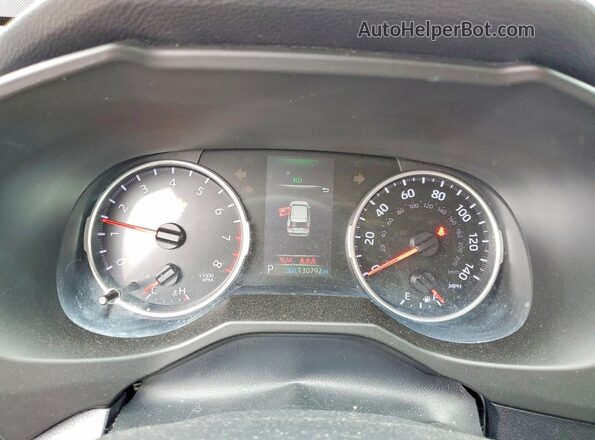 2T3H1RFV3KC019617 2019 TOYOTA RAV4 Красный Вид щитка приборов