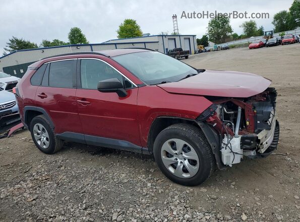 2T3H1RFV3KC019617 2019 TOYOTA RAV4 Красный Передняя правая четверть