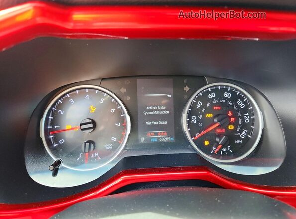 2T3H1RFV3NW224552 2022 TOYOTA RAV4 Gray Սարքավորումների վահանակի տեսք
