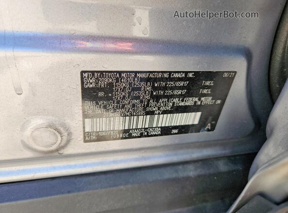 2T3H1RFV7MC145885 2021 TOYOTA RAV4 Silver Вид підкапотного простору