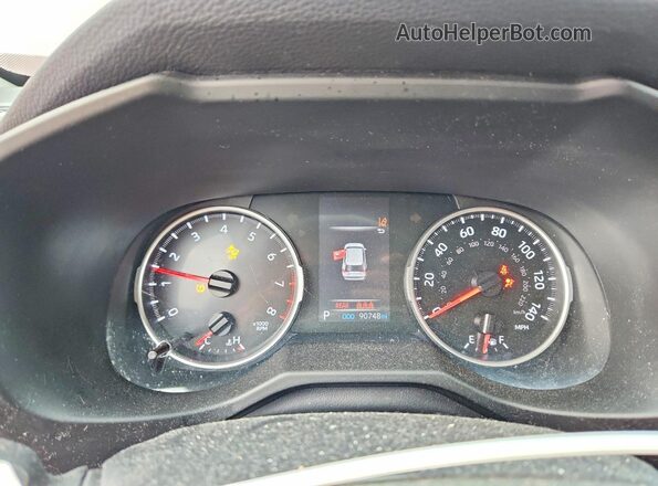 2T3H1RFV8KW047900 2019 TOYOTA RAV4 Red Вид щитка приладів