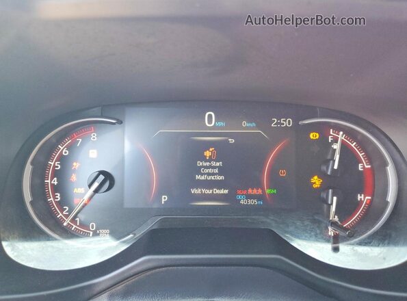 2T3J1RFV3RW461601 2024 TOYOTA RAV4 Бордовый Вид щитка приборов