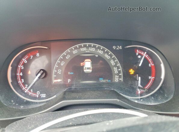 2T3J1RFV7KW039255 2019 TOYOTA RAV4 Черный Вид щитка приборов