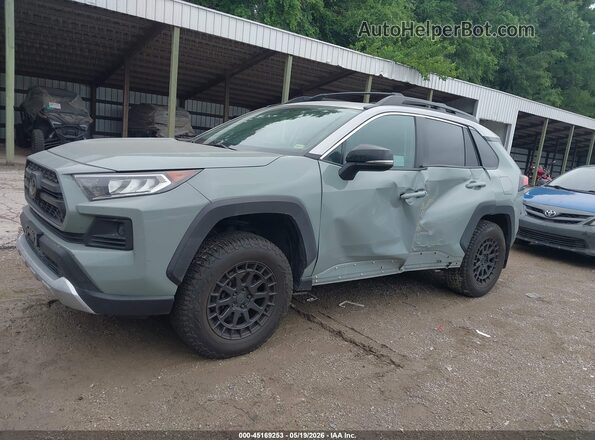 2T3J1RFV8KC042733 2019 TOYOTA RAV4 Light Blue Vista tres cuartos delantera izquierda