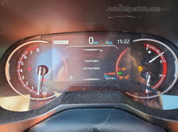 2T3J1RFV8LC074499 2020 TOYOTA RAV4 Gray Widok zestawu wskaźników
