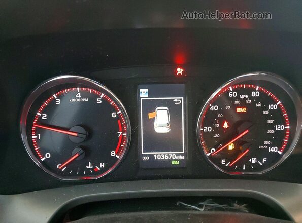 2T3JFREVXGW440874 2016 TOYOTA RAV4 Silver Вид щитка приладів