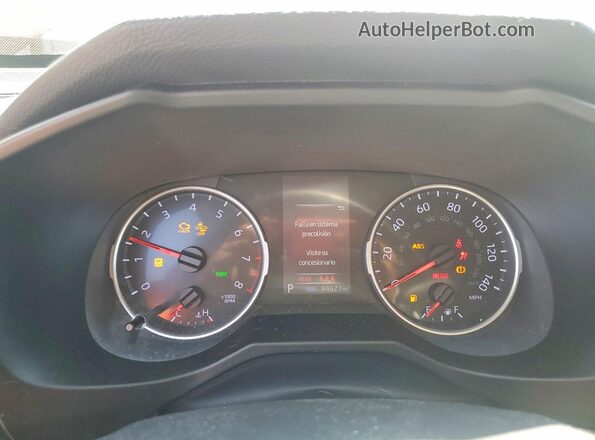 2T3K1RFV1KW025517 2019 TOYOTA RAV4 Красный Вид щитка приборов
