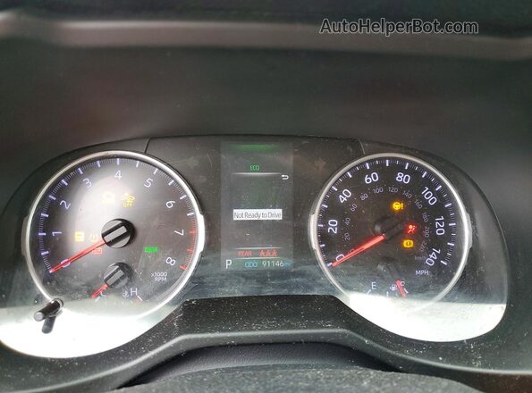 2T3K1RFV7KC009016 2019 TOYOTA RAV4 Black Widok zestawu wskaźników