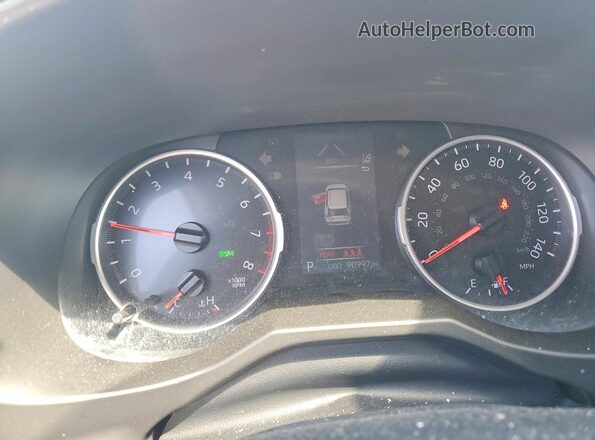 2T3K1RFV8KW034862 2019 TOYOTA RAV4 Charcoal Widok zestawu wskaźników