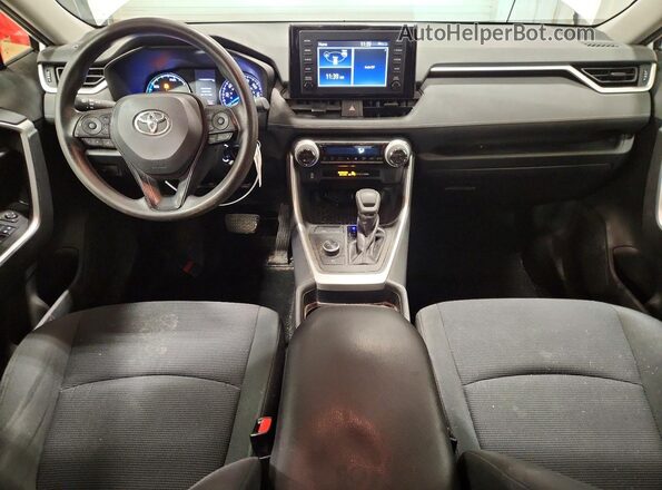 2T3LWRFV0KW027698 2019 TOYOTA RAV4 White Вид панелі приладів
