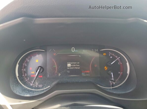 2T3N1RFV4KW081335 2019 TOYOTA RAV4 Charcoal Вид щитка приладів