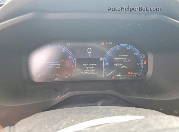 2T3N1RFV6SW496429 2025 TOYOTA LIMITED White Instrument cluster view