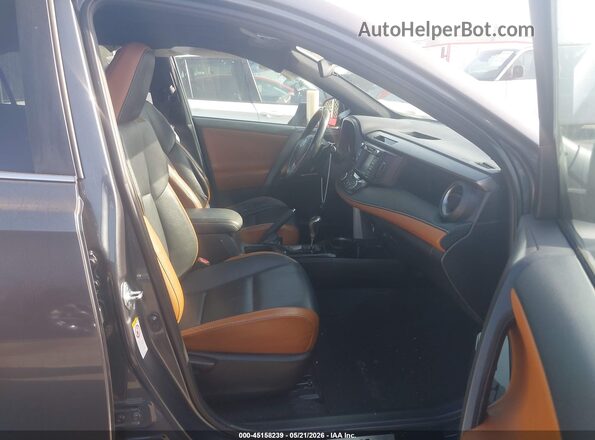 2T3NFREV0GW264306 2016 TOYOTA RAV4 Gray Widok wnętrza z przodu