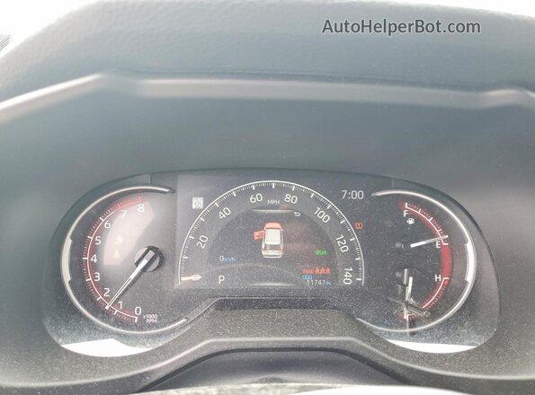 2T3P1RFV0SC504860 2025 TOYOTA RAV4 Black Вид щитка приладів