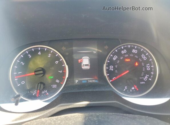 2T3P1RFV2LC111315 2020 TOYOTA RAV4 Gray Instrument cluster view