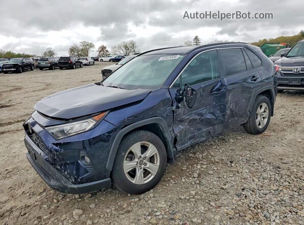 2T3P1RFV2MW213701 2021 TOYOTA RAV4 Blue Передня ліва чверть