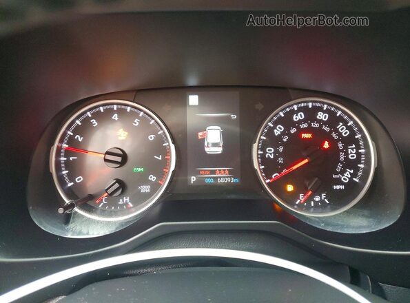 2T3P1RFV2NC305653 2022 TOYOTA RAV4 White Widok zestawu wskaźników