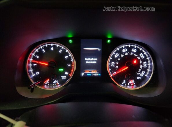 2T3P1RFV3MW201928 2021 TOYOTA RAV4 White Вид щитка приладів