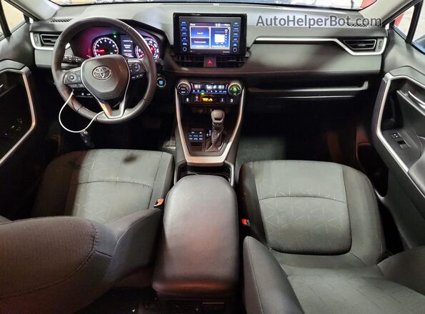 2T3P1RFV3MW201928 2021 TOYOTA RAV4 White Вид панелі приладів