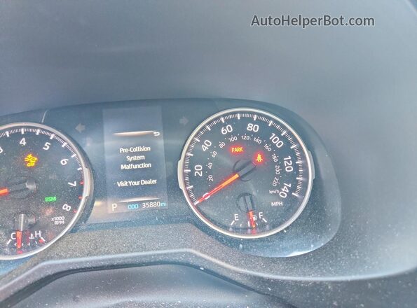 2T3P1RFV6LC061194 2020 TOYOTA RAV4 Серебряный Вид щитка приборов
