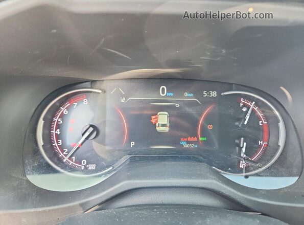 2T3P1RFV8RW451401 2024 TOYOTA RAV4 Gray Вид щитка приладів