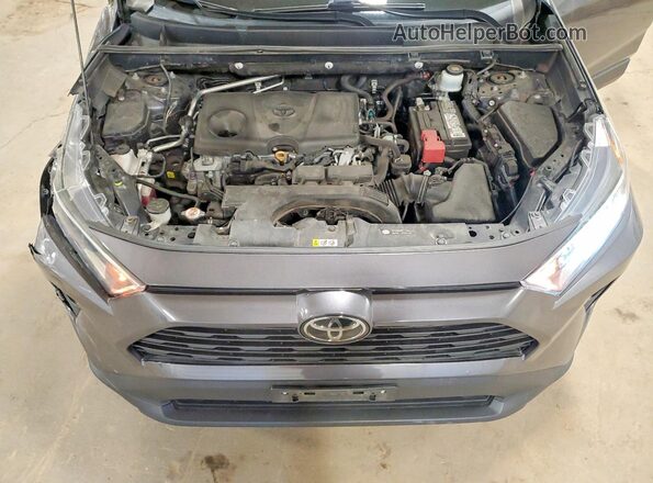 2T3P1RFVXKW051622 2019 TOYOTA RAV4 Gray ძრავის განყოფილების ხედი
