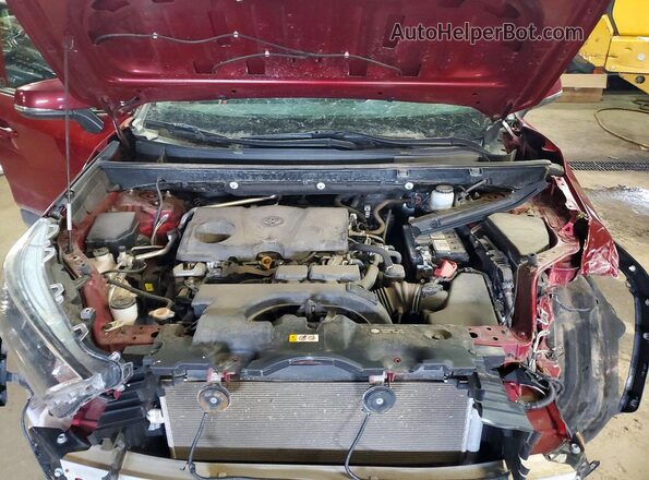 2T3R1RFV6KC012150 2019 TOYOTA RAV4 Burgundy Widok komory silnika