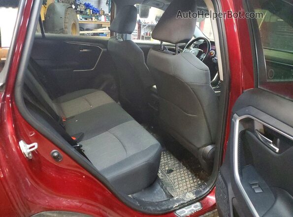 2T3R1RFV6KC012150 2019 TOYOTA RAV4 Burgundy Widok wnętrza z tyłu