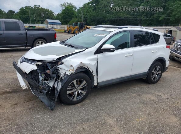 2T3RFREV0GW480593 2016 TOYOTA RAV4 White Առջևի ձախ երեք քառորդ տեսարան