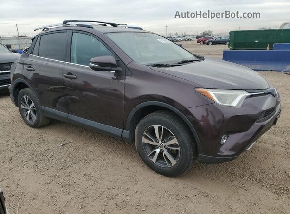 2T3RFREV5GW506802 2016 TOYOTA LE Бордовый Передняя правая четверть