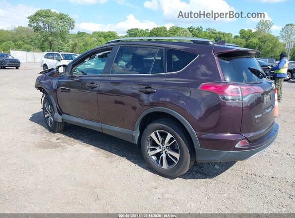 2T3RFREV7HW549619 2017 TOYOTA RAV4 Burgundy Задня ліва чверть
