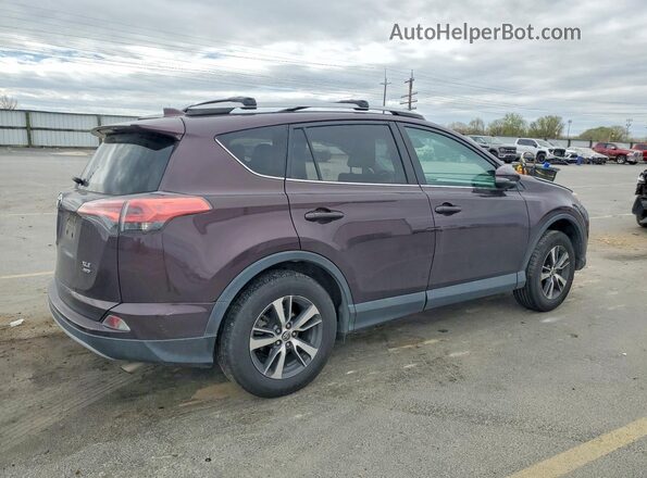 2T3RFREV7HW605610 2017 TOYOTA RAV4 Фиолетовый Задняя правая четверть
