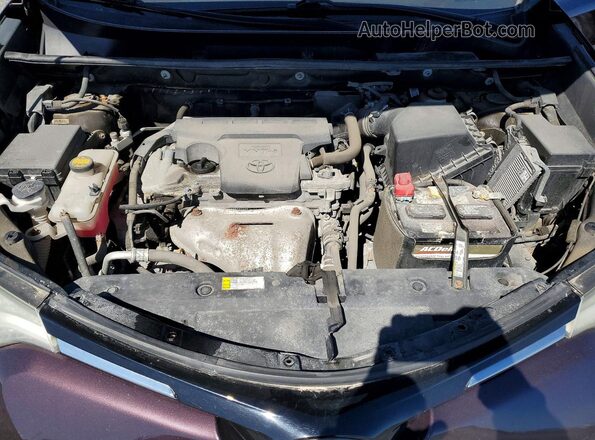 2T3RFREV8HW604692 2017 TOYOTA RAV4 Purple Widok komory silnika