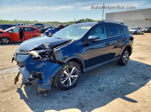 2T3RFREV8HW606409 2017 TOYOTA RAV4 Blue წინა მარცხენა ხედი სამი მეოთხედიდან