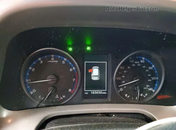 2T3RFREVXJW796946 2018 TOYOTA RAV4 Blue Vista del cuadro de instrumentos